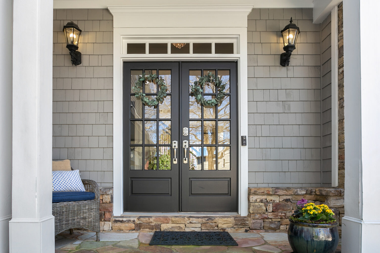 Front entrance of a North Atlanta home