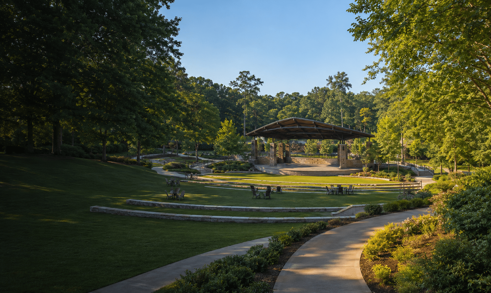 Newtown Park amphitheater in Johns Creek Georgia