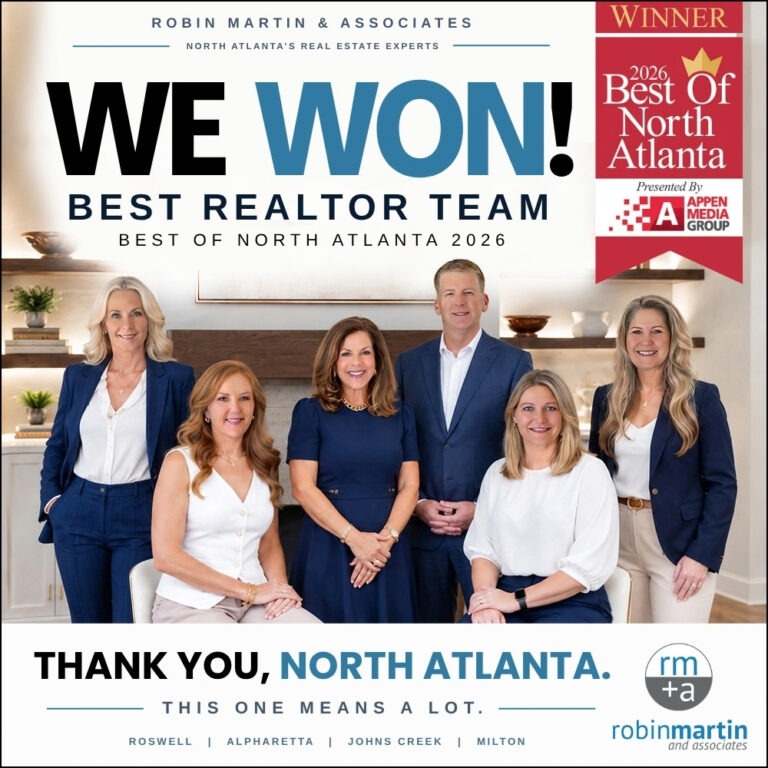 Robin Martin & Associates named Best Realtor Team in the 2026 Best of North Atlanta Awards